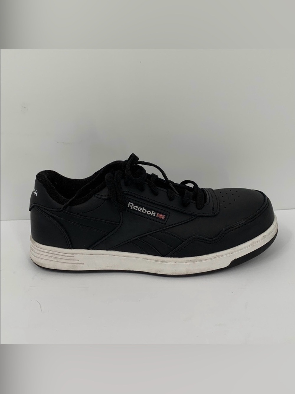 Reebok club Memt work sneaker shoe leather composite safety toe women 8 WIDE 8W